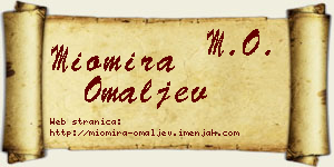 Miomira Omaljev vizit kartica